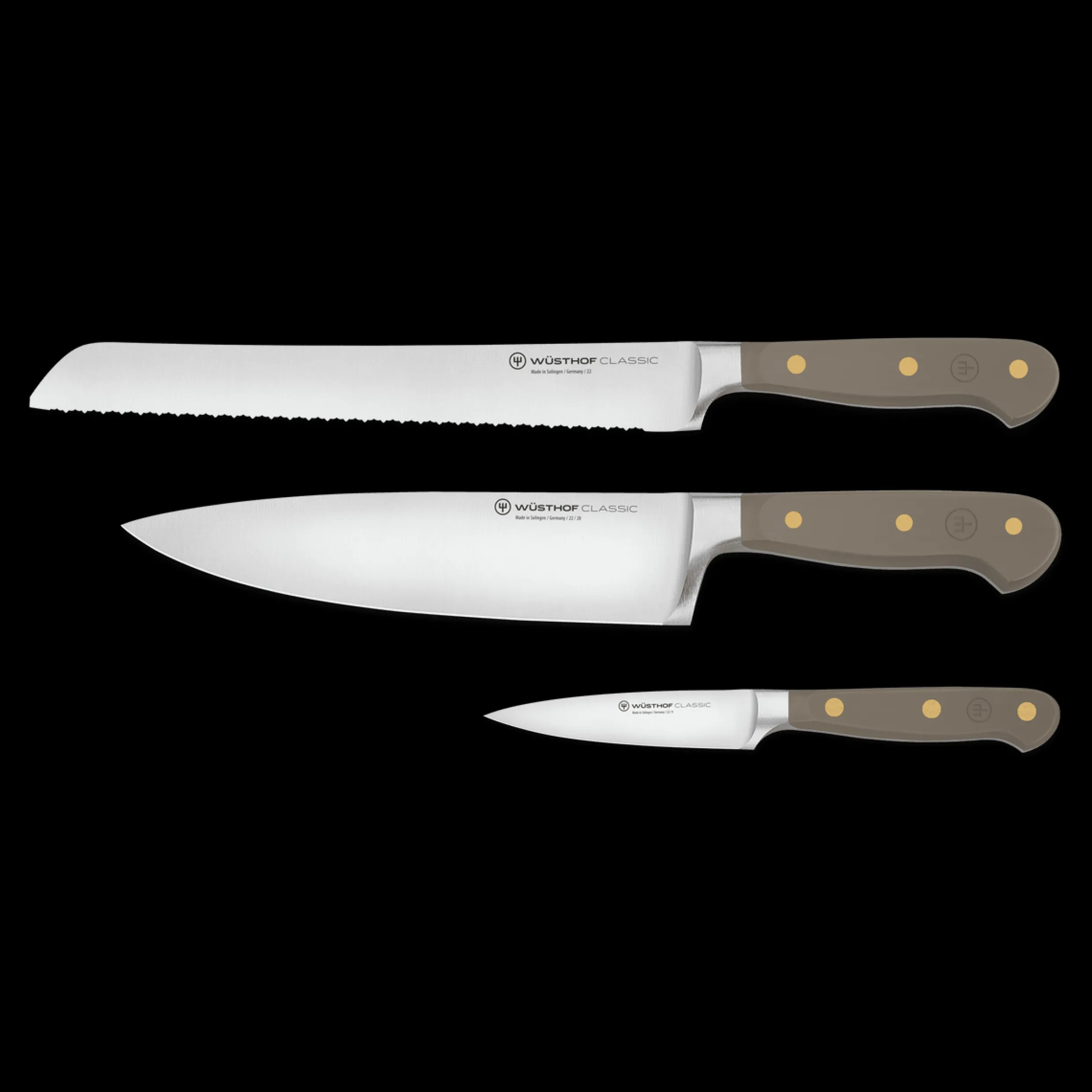 Classic 3-Piece Essential Knife Set - Velvet Oyster