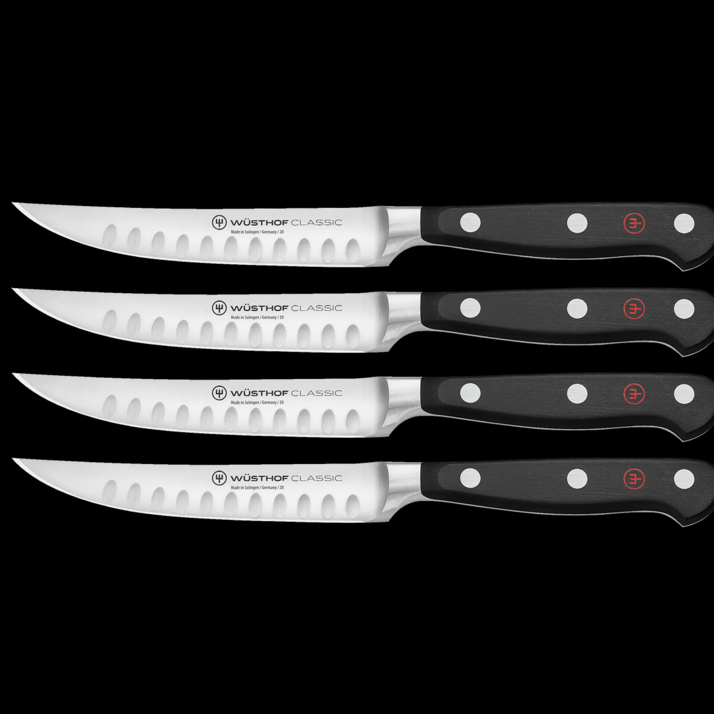 Classic 4-Piece Hollow Edge Steak Knife Set