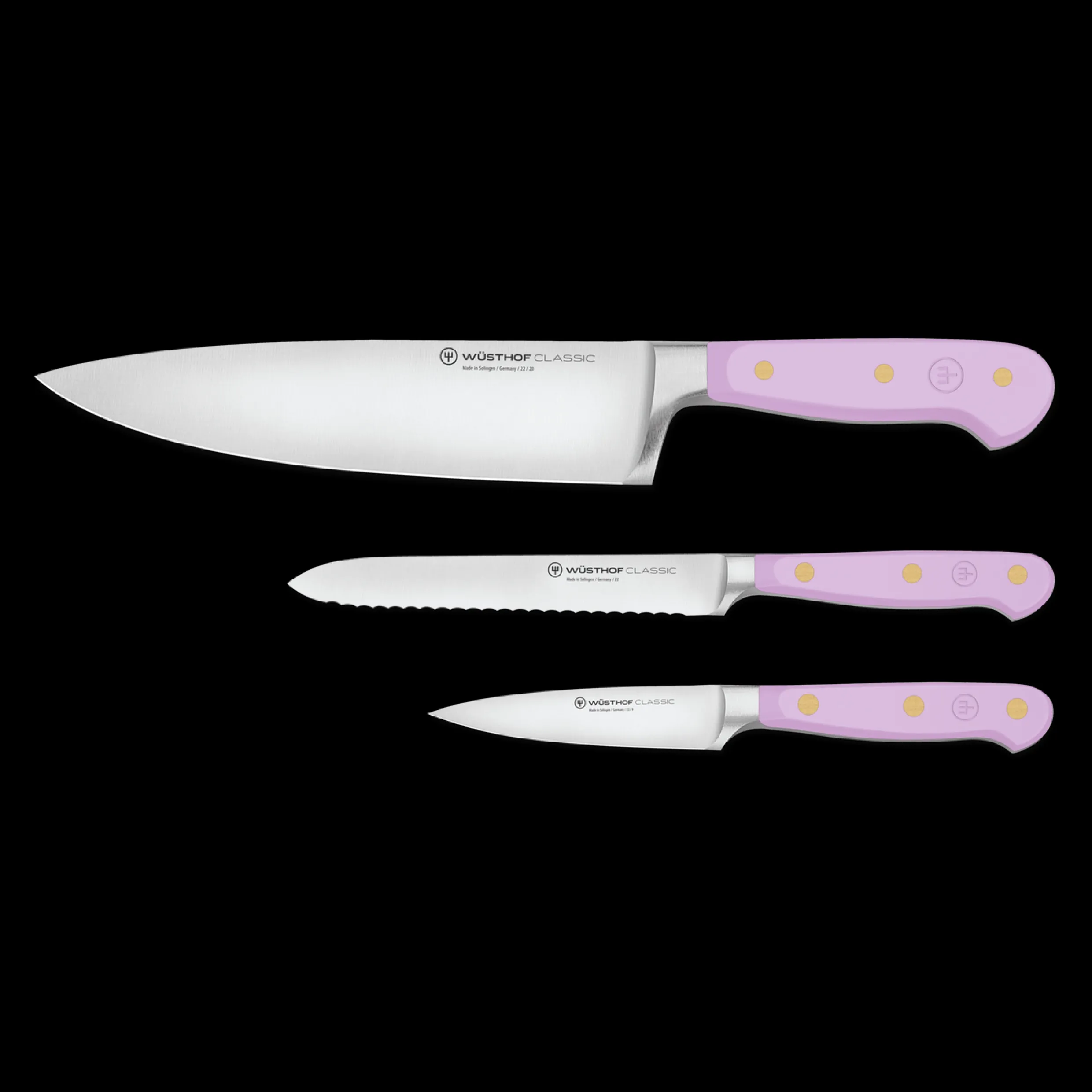 Classic 3-Piece Utility Knife Set - Purple Yam