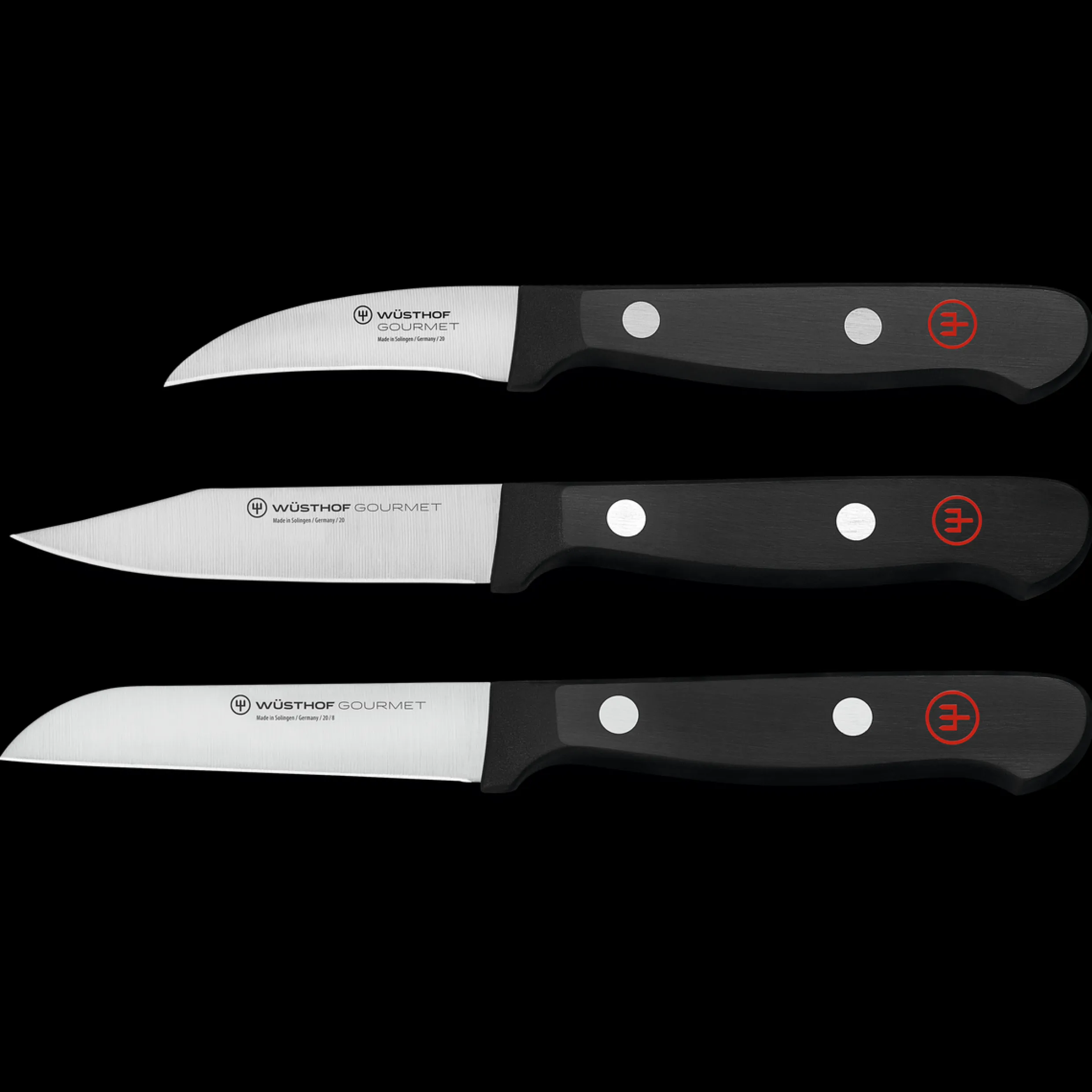 Gourmet 3-Piece Paring Knife Set