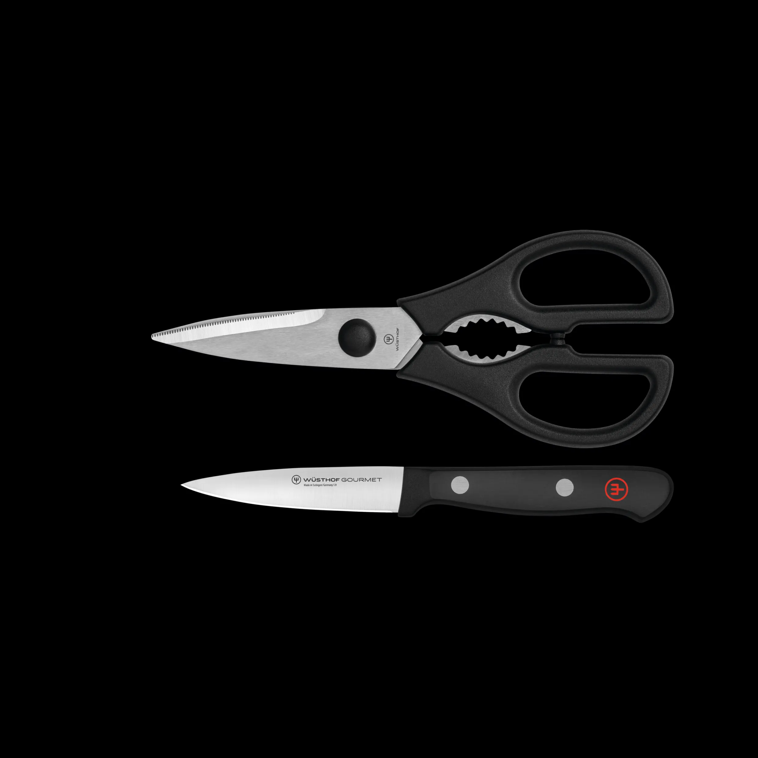 Gourmet 2-Piece Paring Knife and Shears Utility Set