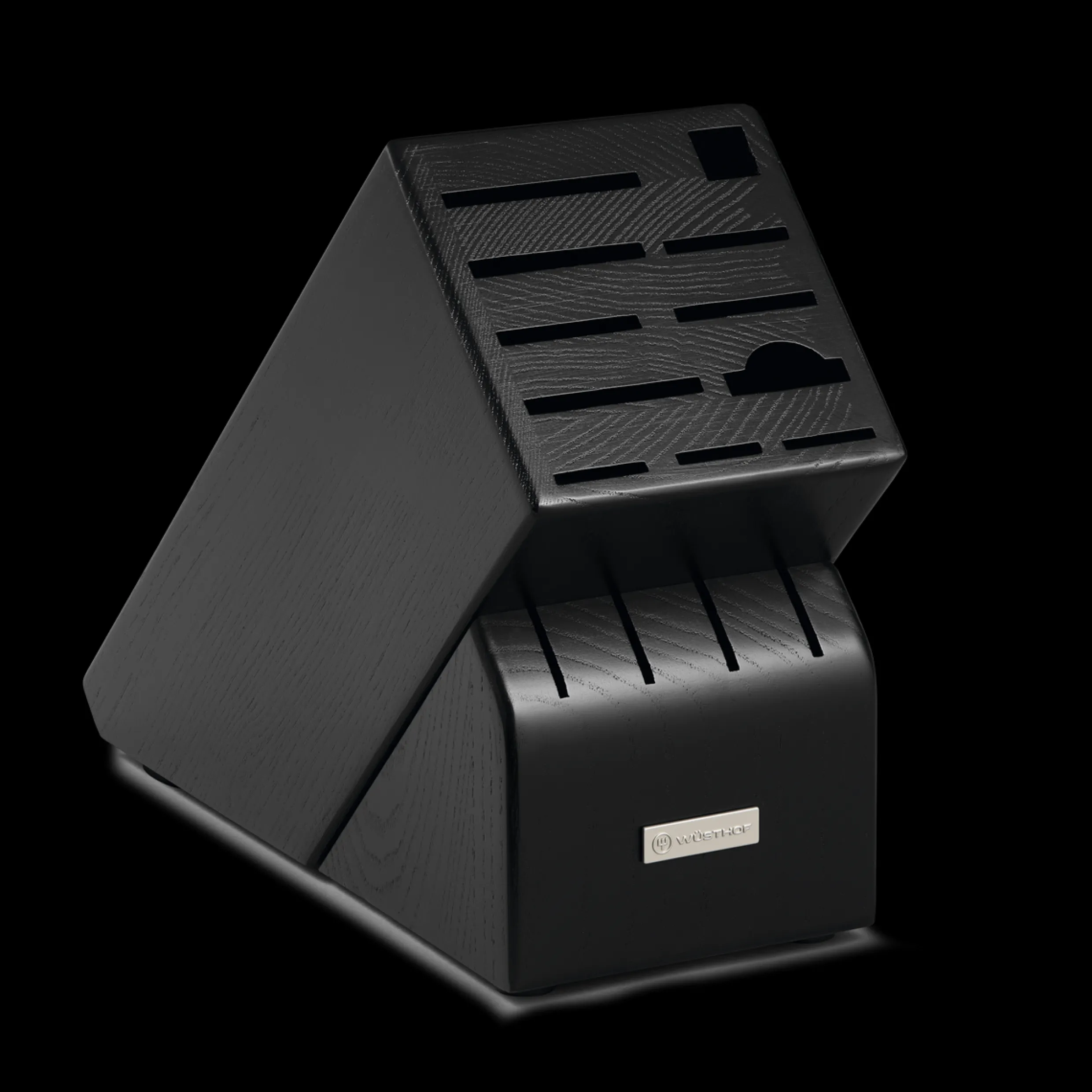 15-Slot Black Knife Block