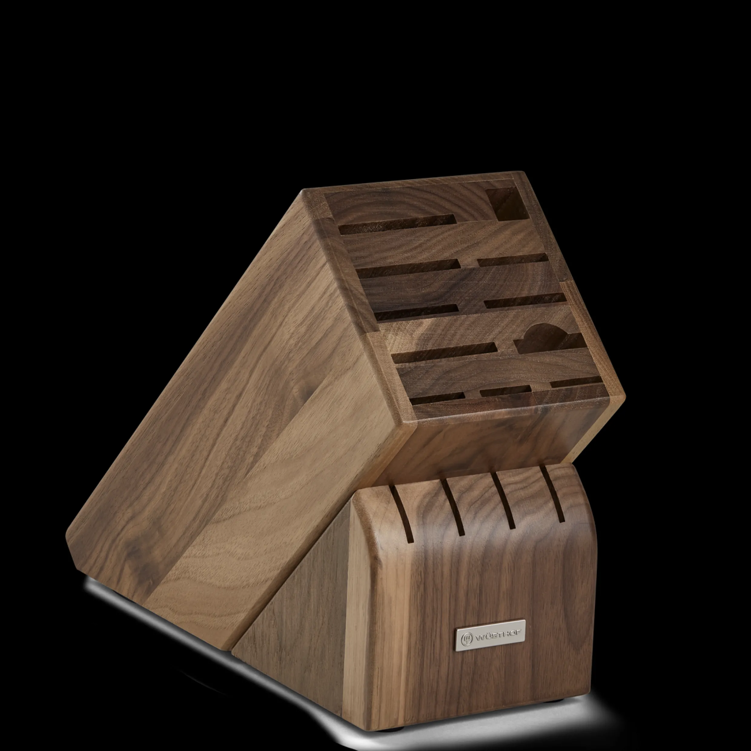 15-Slot Walnut Knife Block
