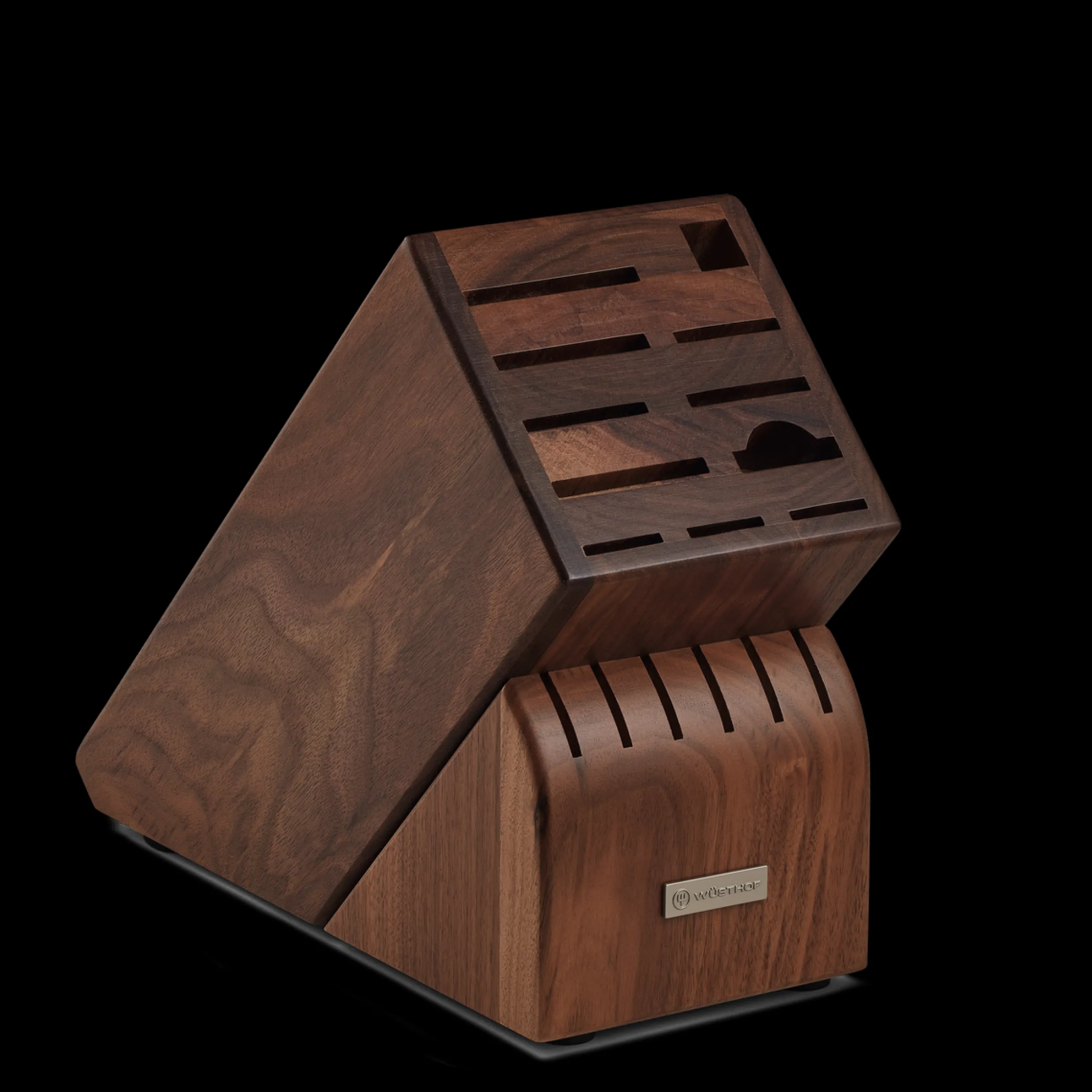 17-Slot Walnut Knife Block
